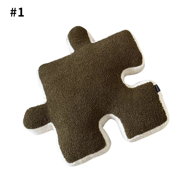Fashion filling creative puzzle shaped pillow can be spliced with cushion, pillow, baby floor crawl game pad, home decoration