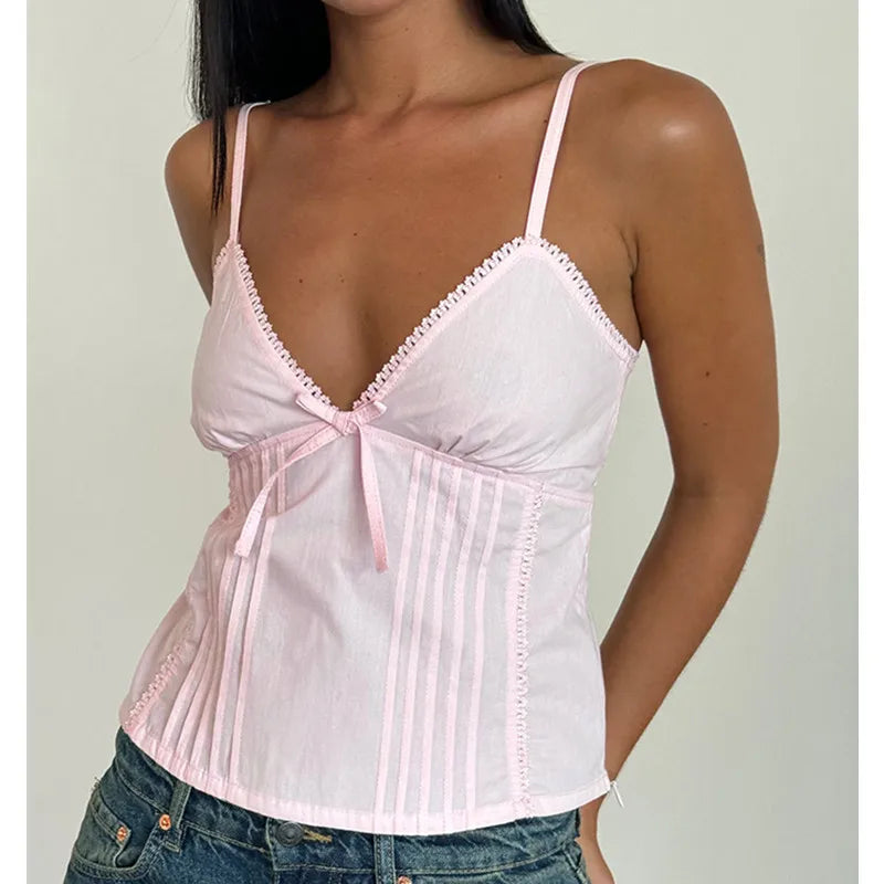 Bow Tie Up Cami Top