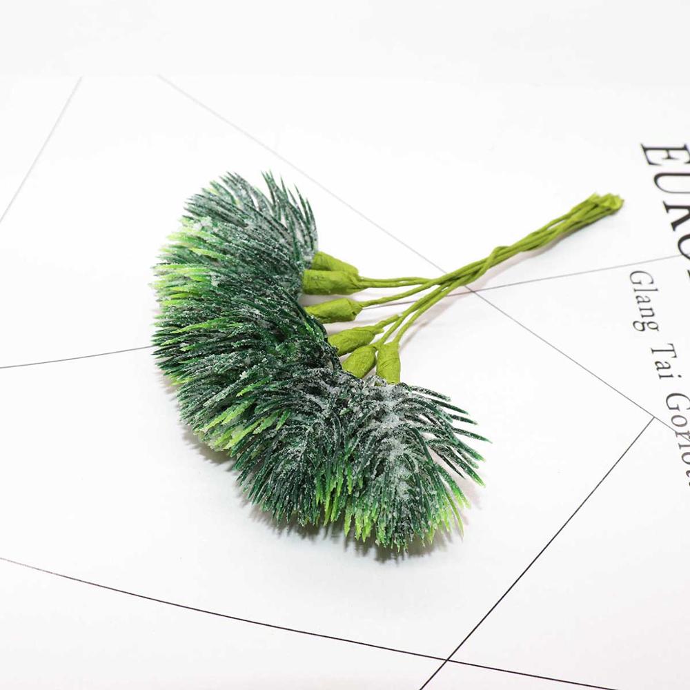 6/10/12/24/200pcs Mixed Green Plant Flower Cherry Stamen Berries Bundle DIY Christmas Wedding Cake Gift Box Wreaths Decor