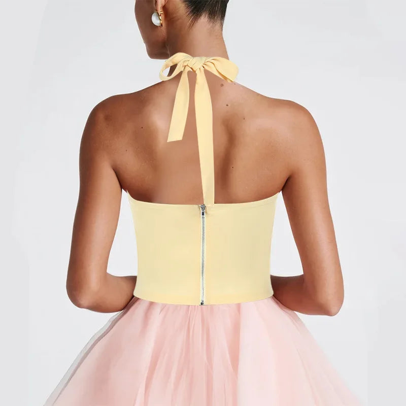 Bow Tie Corset Solid Top