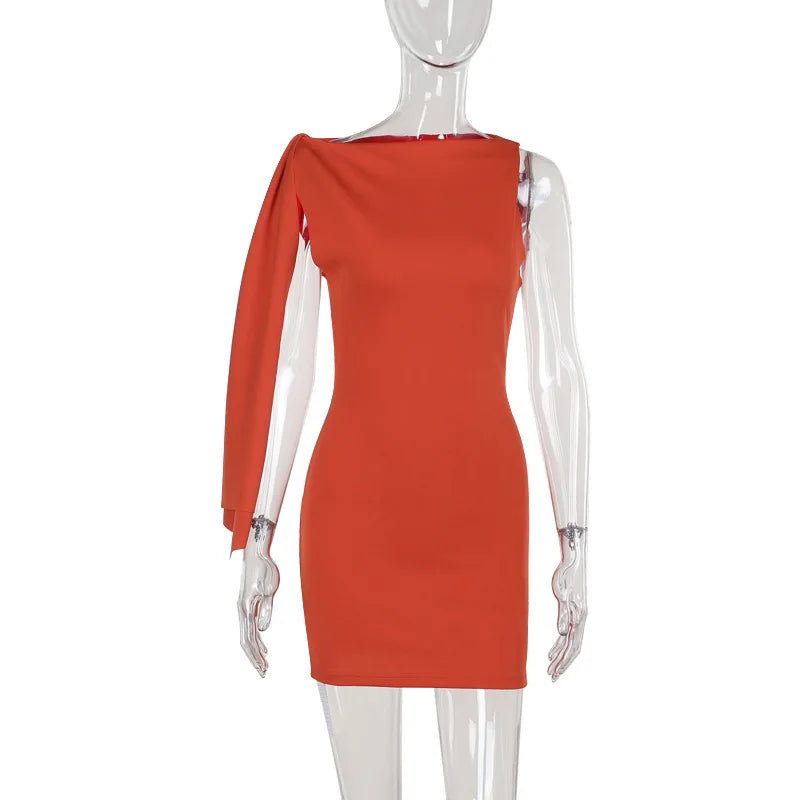 Sleeveless Tie Up Sleeve Mini Bodycon Dress