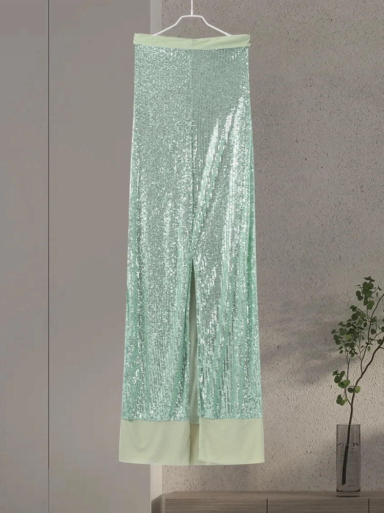 Strapless Sequin Maxi Dress