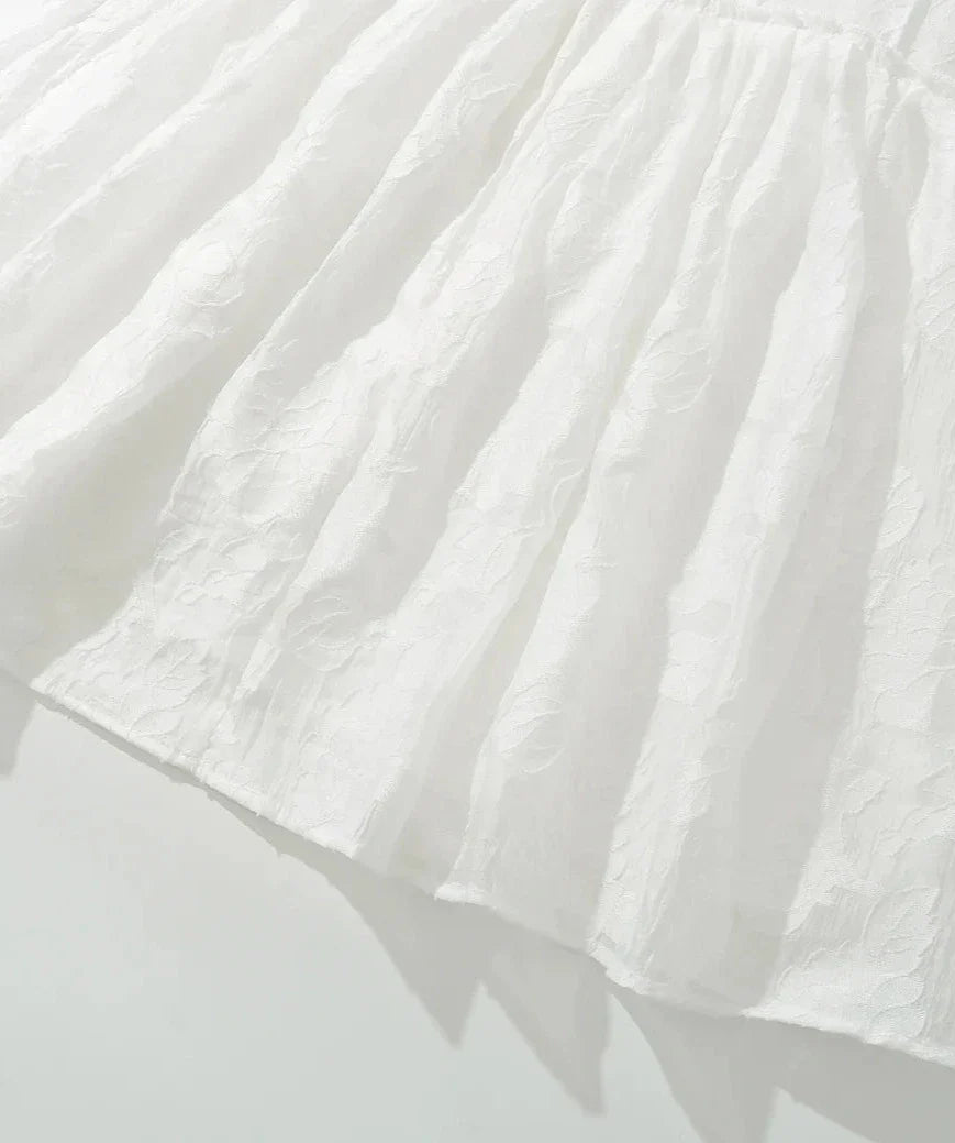 Jacquard Corset Strap Mini Dress