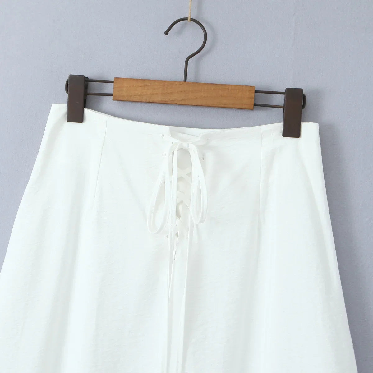 White Strap Crop Top And Midi Skirt Set