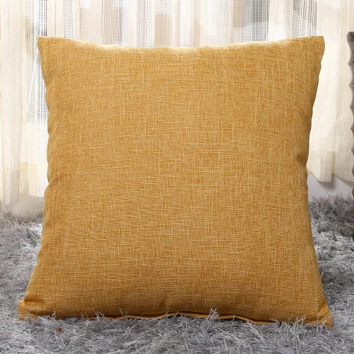 30x50cm 45x45cm Linen Pillow Case Solid Color Pillowcase Sofa Office Chair Lumbar Cushion Cover Anti-Dirty Pillow Cover