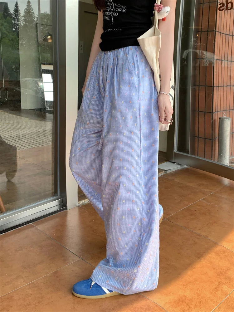 Printed Drawstring Cargo Pants