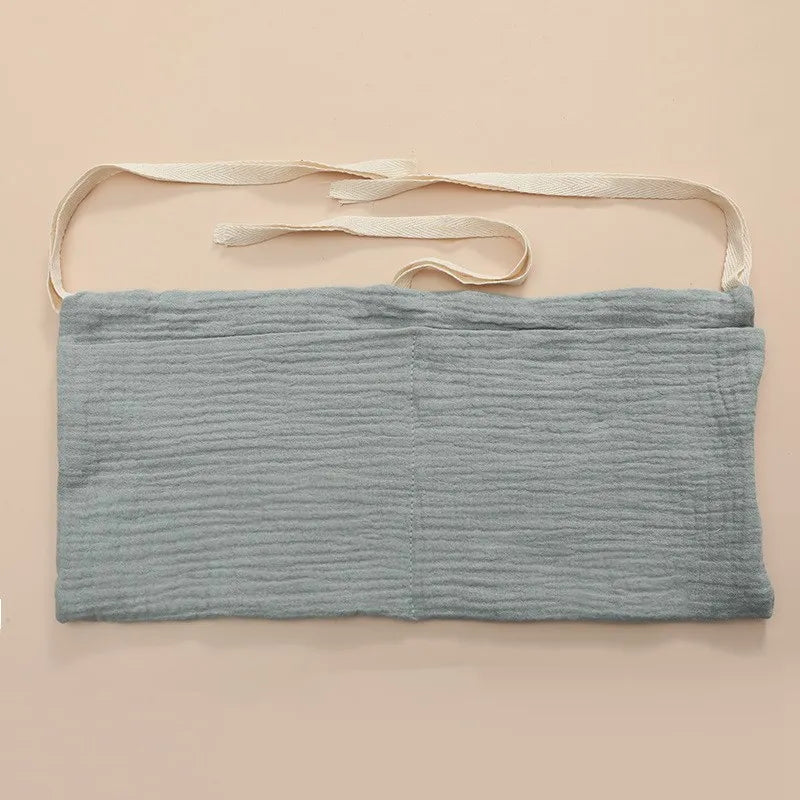 39x20cm 1PCS Large Baby Crib Storage Bag Cotton Multifunctional Newborn Bed Headboard Organizer For Kids Baby Bedding Diaper Bag