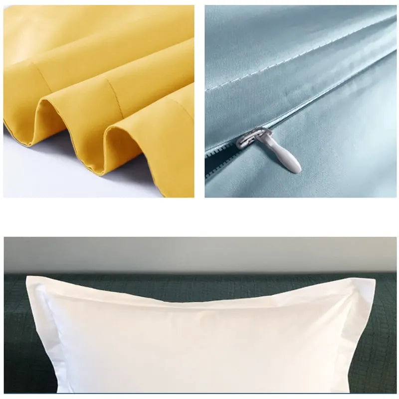 Pure Cotton Large Pillowcase 60x80 Hotel Soft and Comfortable Multicolored Optional Home Essential Pillow Cover with Zipper