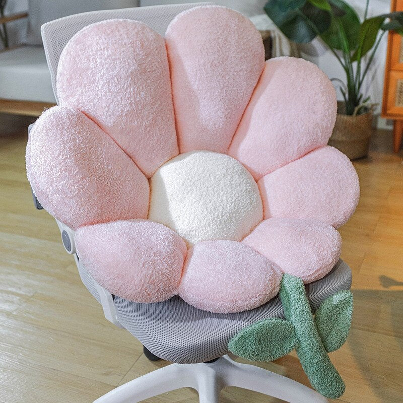 Ins Flower Waist Cushions Backrest Sofa Pillow Soft Office Chair Seat Cushion Lumbar Pad Pillow Birthday Gift Home Decor