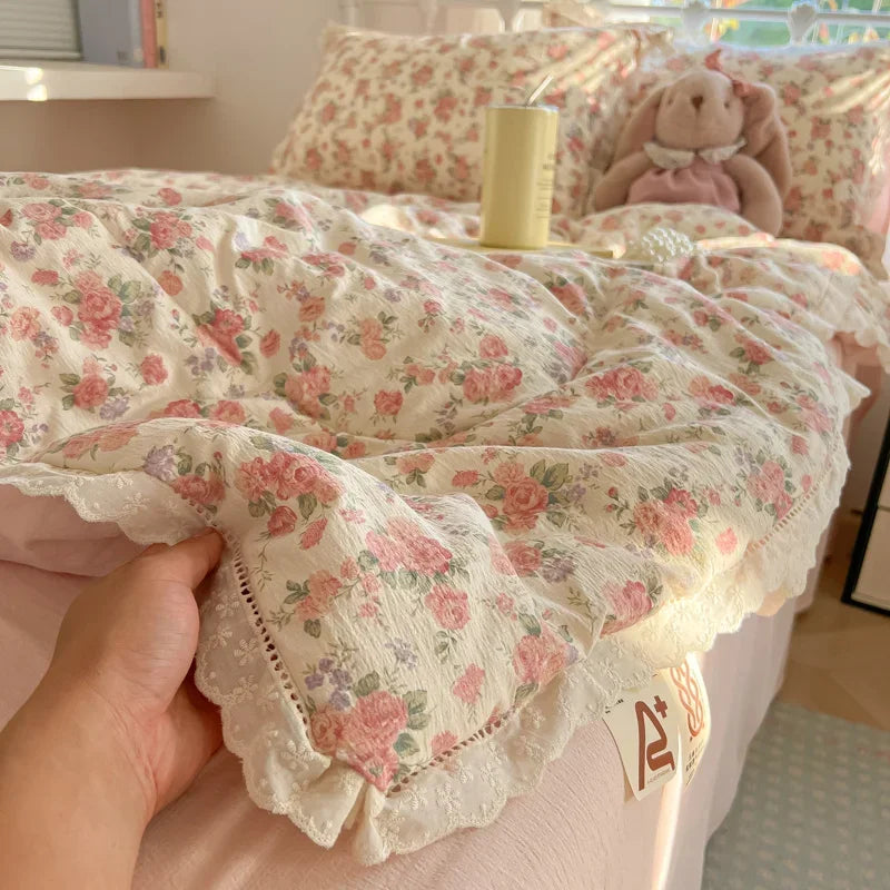2025 Summer Quilt - 100% Cotton, Lightweight & Breathable, Cute Home Decor (No Pillowcase/Sheet) Comfortable Bedding