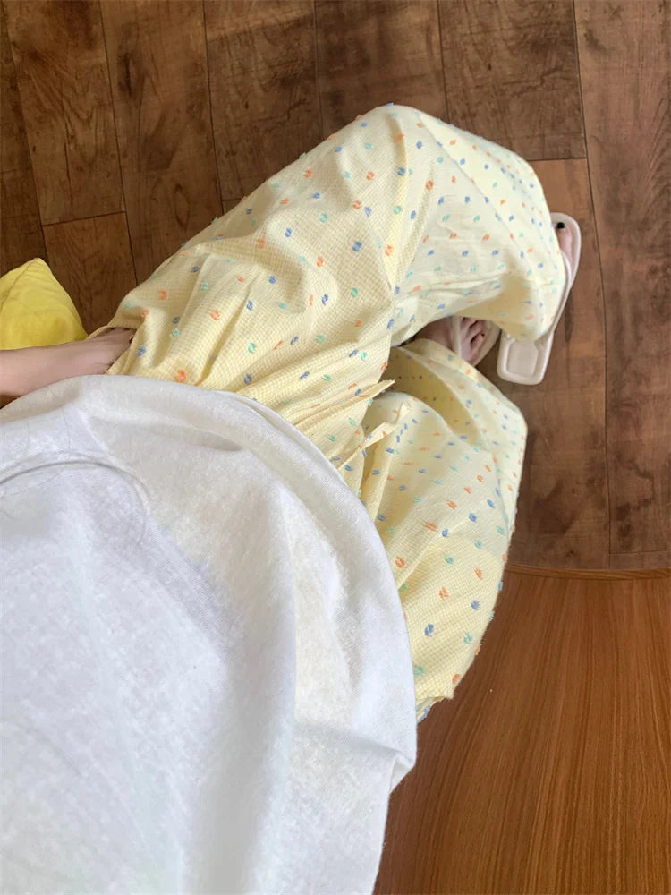 Printed Drawstring Cargo Pants