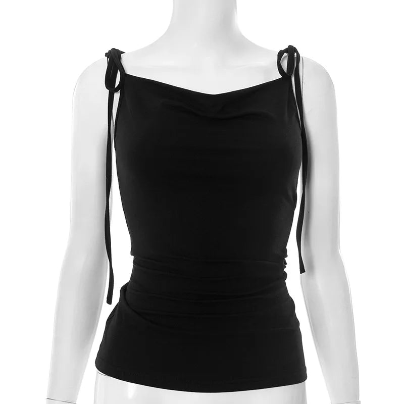Tie Up String Cami Top