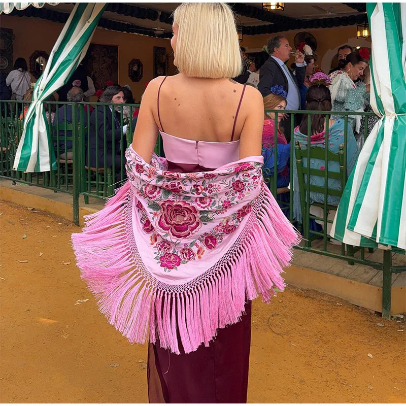 Two Tone Contrasting Maxi Dress