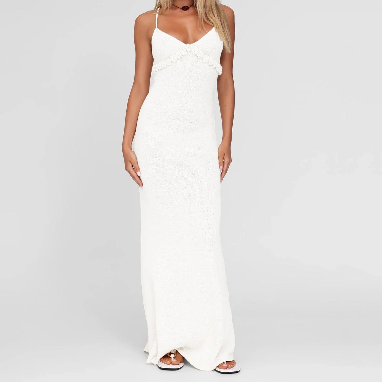 Knit Strap Maxi Dress