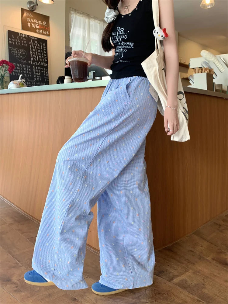 Printed Drawstring Cargo Pants
