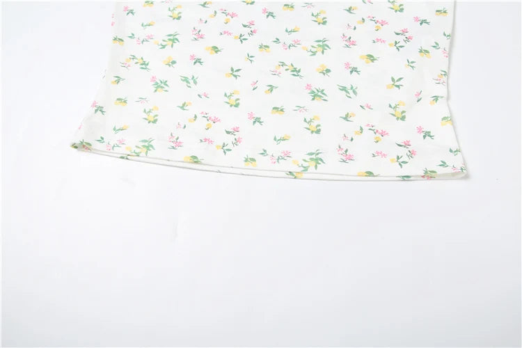 Floral Print Cami Top And Drawstring Pants Set