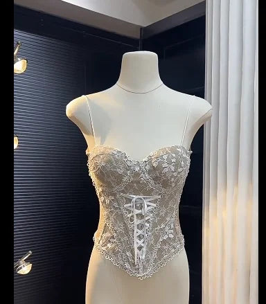 Lace Fishbone Corset Top