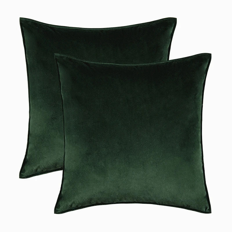 Set of 2 Velvet Throw Pillow Case Cushion Cover 30x50cm 45x45cm 50x50cm 60x60cm Home Decor Cojines Black Green Grey