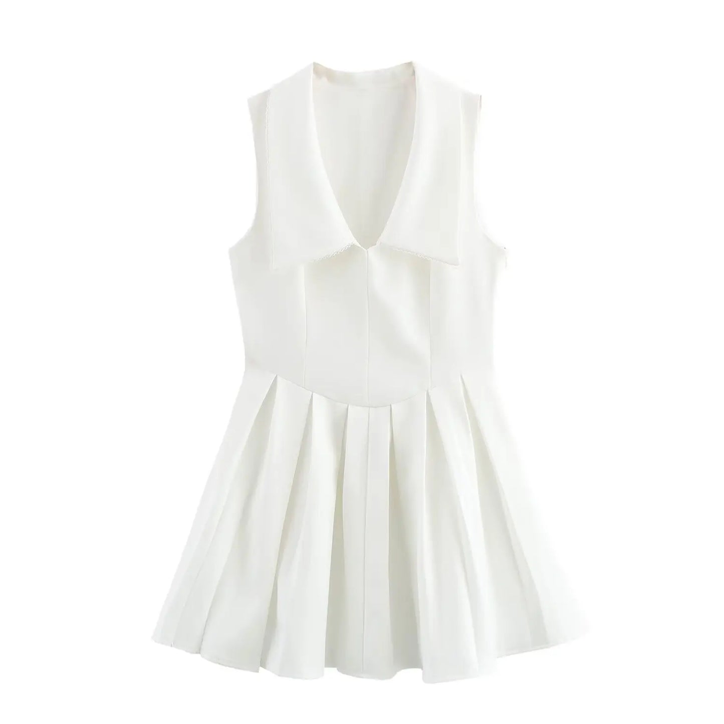 Collar Sleeveless Sleeveless Mini Dress