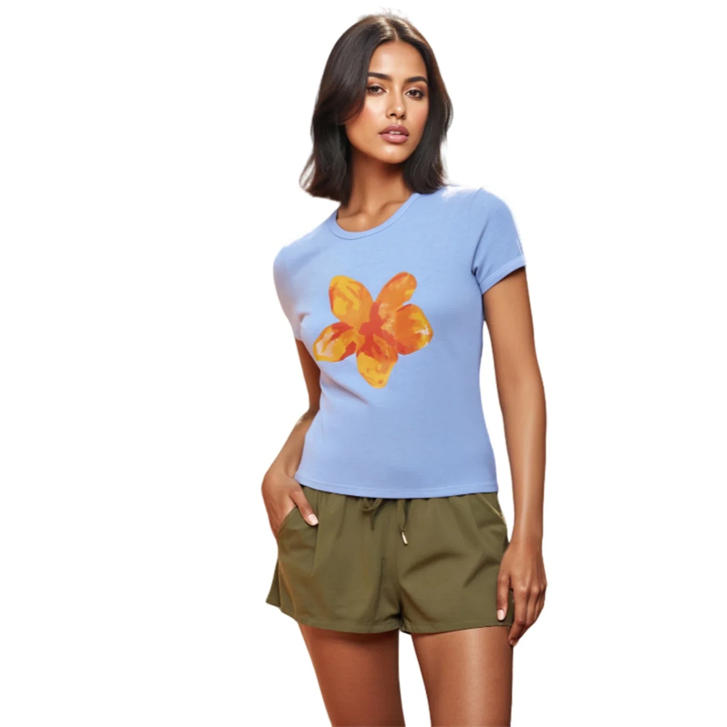 Floral Printed Graphic Tee