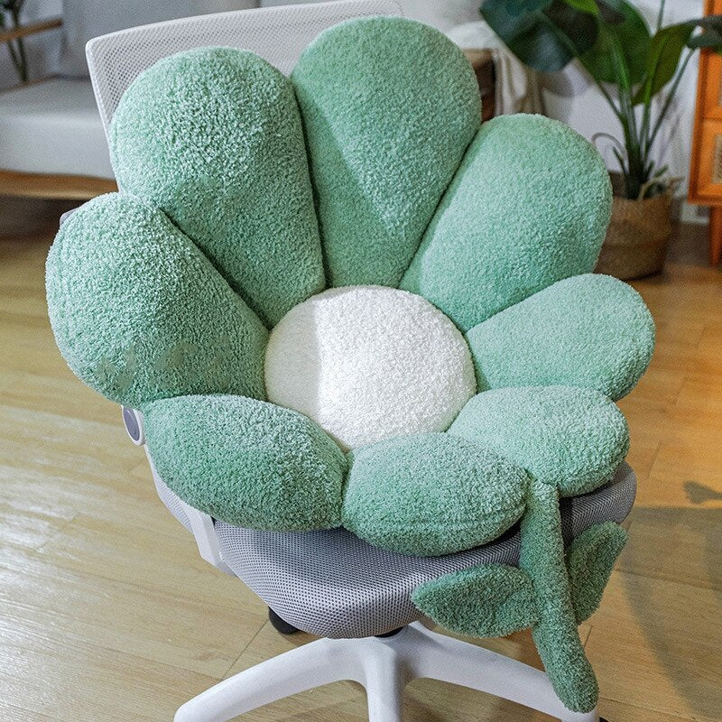 Ins Flower Waist Cushions Backrest Sofa Pillow Soft Office Chair Seat Cushion Lumbar Pad Pillow Birthday Gift Home Decor