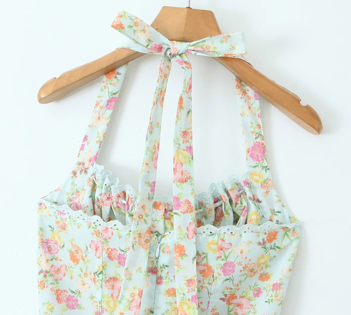 Halter Corset Midi Dress