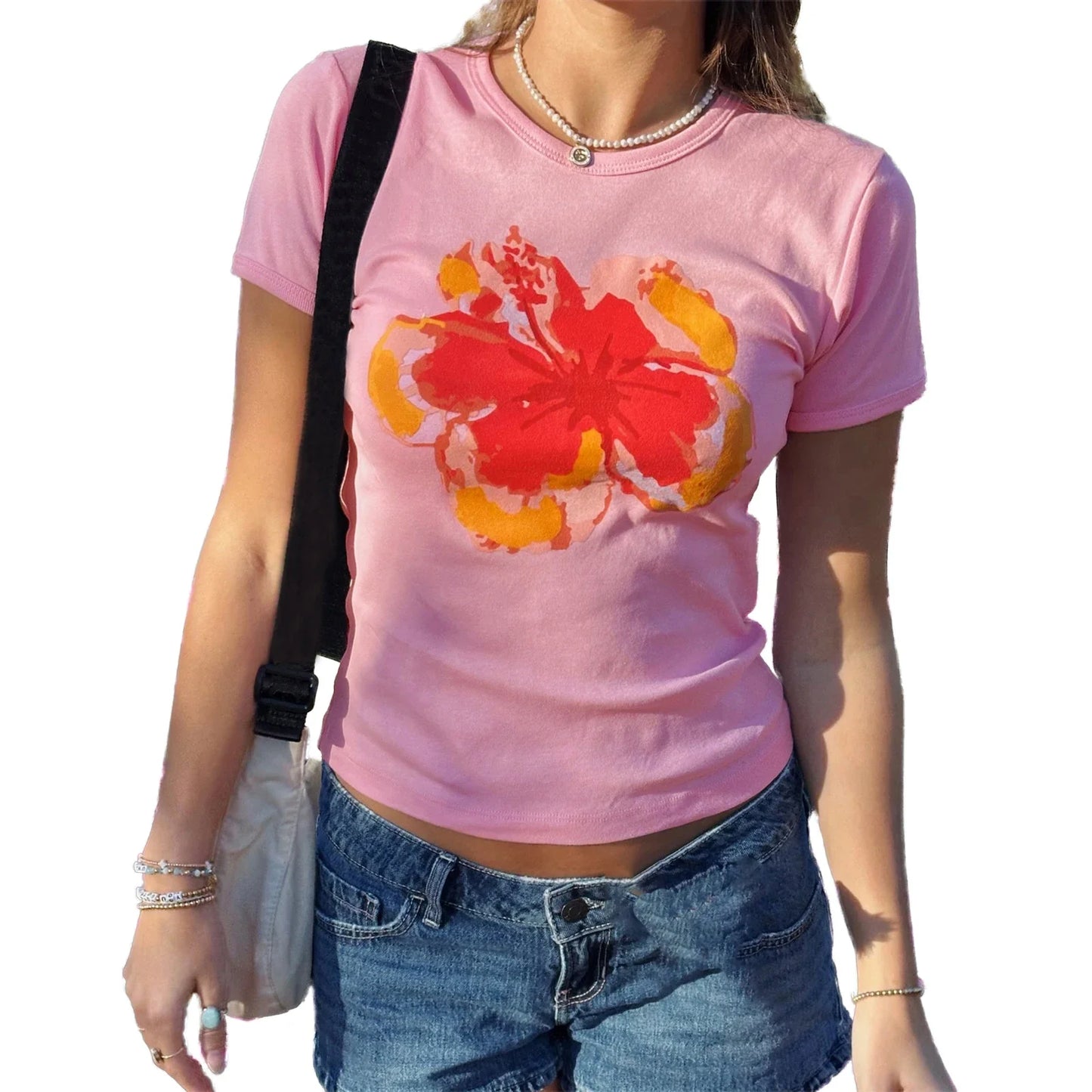 Floral Printed Graphic Tee