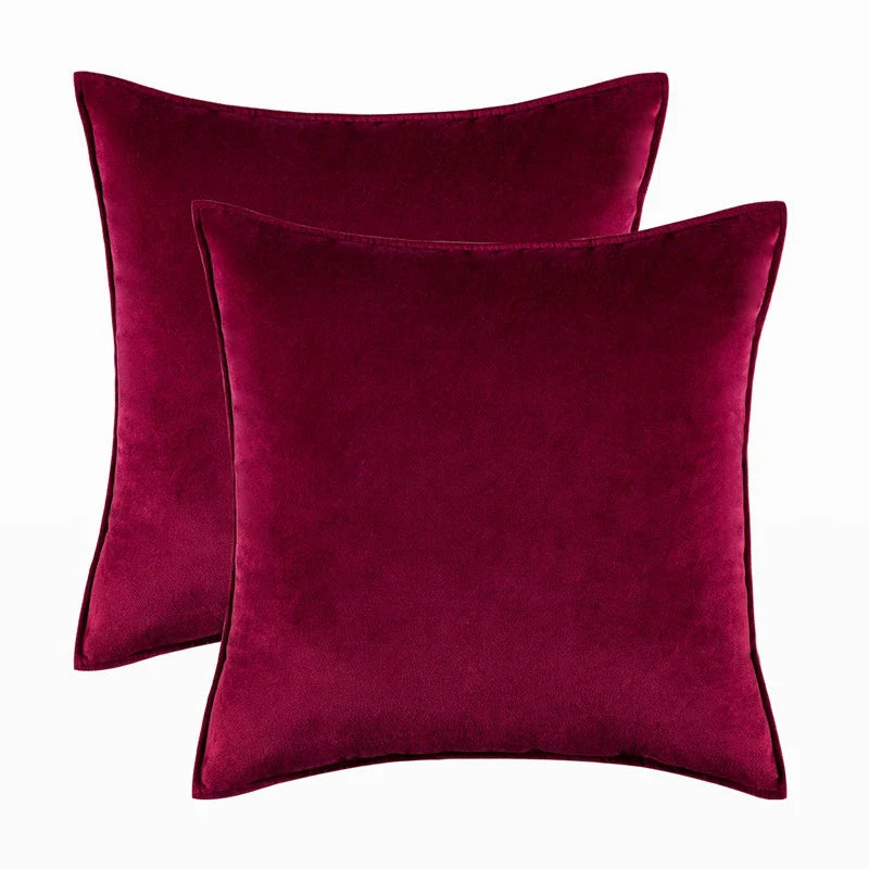 Set of 2 Velvet Throw Pillow Case Cushion Cover 30x50cm 45x45cm 50x50cm 60x60cm Home Decor Cojines Black Green Grey