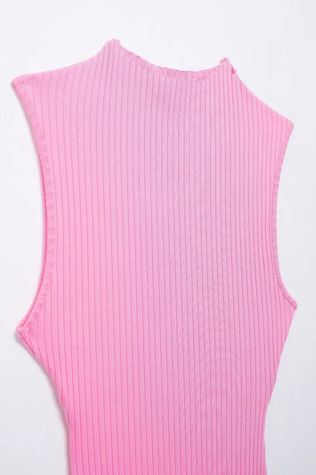 Knitted Hollow Out Back Mini Balloon Dress