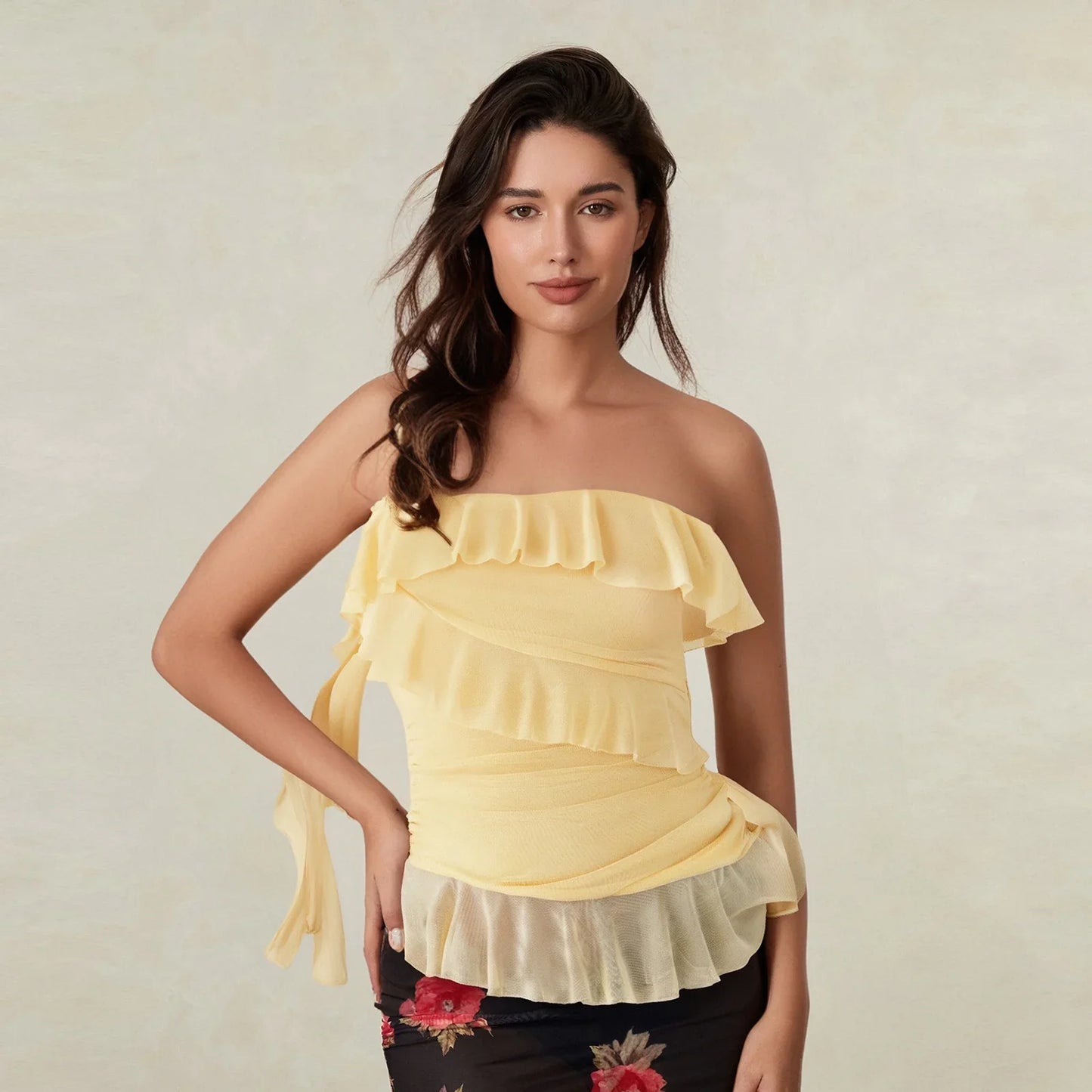 Ruffles Tube Top