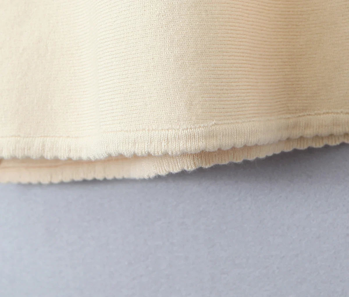 Ribbed Square Neck Long Sleeve Ribbion Mini Dress