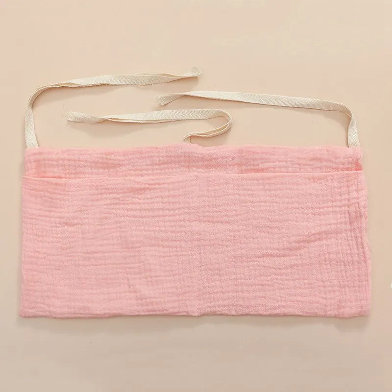 39x20cm 1PCS Large Baby Crib Storage Bag Cotton Multifunctional Newborn Bed Headboard Organizer For Kids Baby Bedding Diaper Bag
