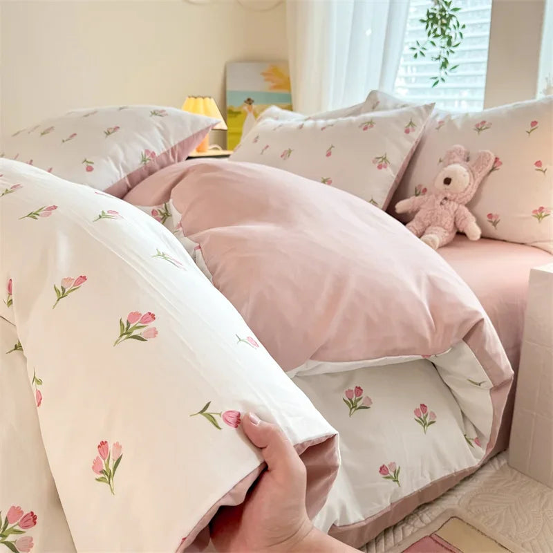 New Single Duvet Cover Super Soft Wash Soft Waxy Cloud Cotton Single Quilt Cover Printed Bedding 150x200 180x220 200x230 220x240