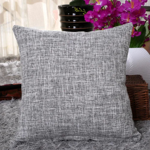 30x50cm 45x45cm Linen Pillow Case Solid Color Pillowcase Sofa Office Chair Lumbar Cushion Cover Anti-Dirty Pillow Cover