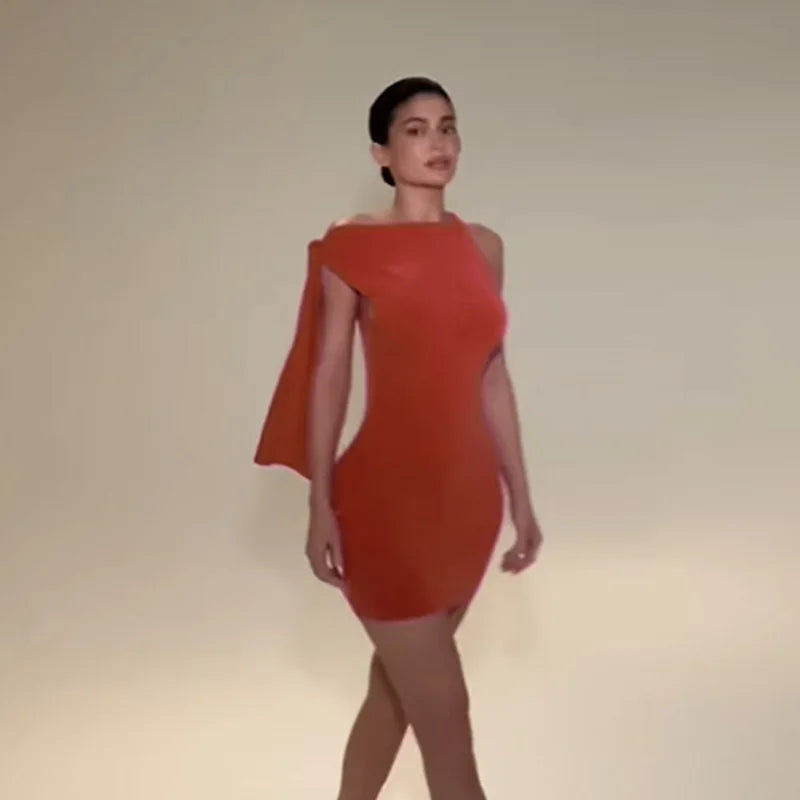 Sleeveless Tie Up Sleeve Mini Bodycon Dress