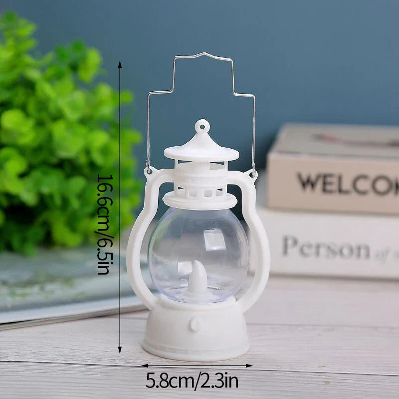 Ins Candle Holders lantern for Table Retro Flameless Kerosene Lamp Desktop Candlestick Chandelier Christmas New Year Home Decor