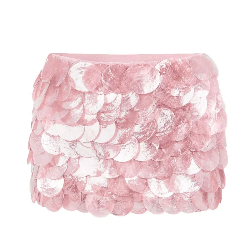 Sequin Mini Skirt â€?A-Line Sparkle Look
