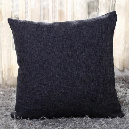 30x50cm 45x45cm Linen Pillow Case Solid Color Pillowcase Sofa Office Chair Lumbar Cushion Cover Anti-Dirty Pillow Cover