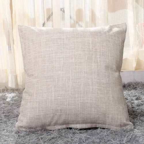 30x50cm 45x45cm Linen Pillow Case Solid Color Pillowcase Sofa Office Chair Lumbar Cushion Cover Anti-Dirty Pillow Cover