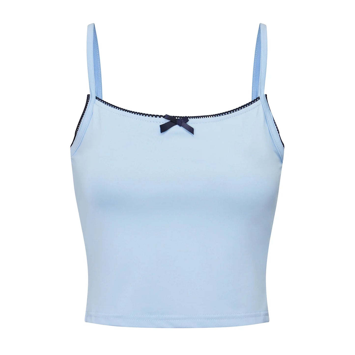 Lace Trim Two Tone Cami Top