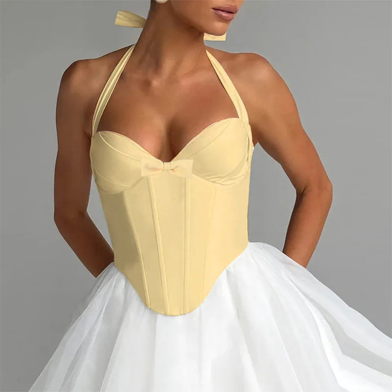 Bow Tie Corset Solid Top