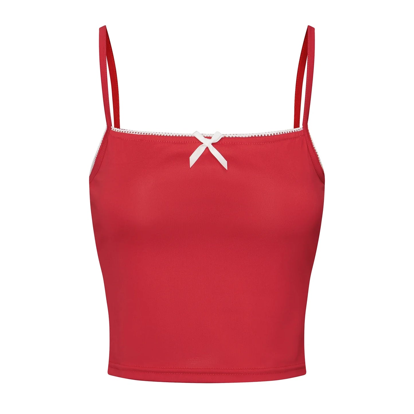 Lace Trim Two Tone Cami Top