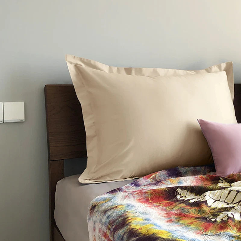 Pure Cotton Large Pillowcase 60x80 Hotel Soft and Comfortable Multicolored Optional Home Essential Pillow Cover with Zipper