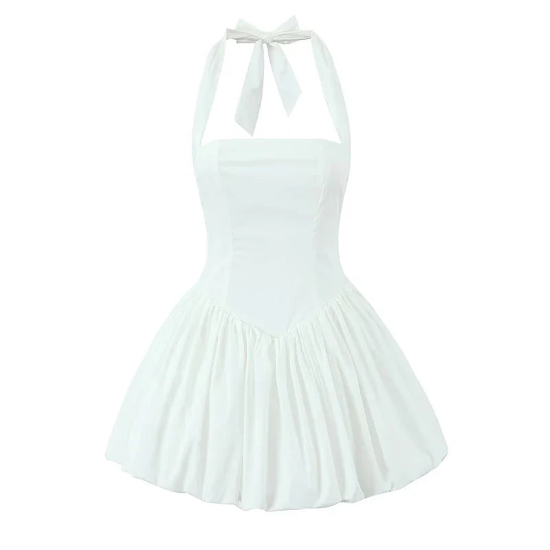 Halter Balloon Mini Dress