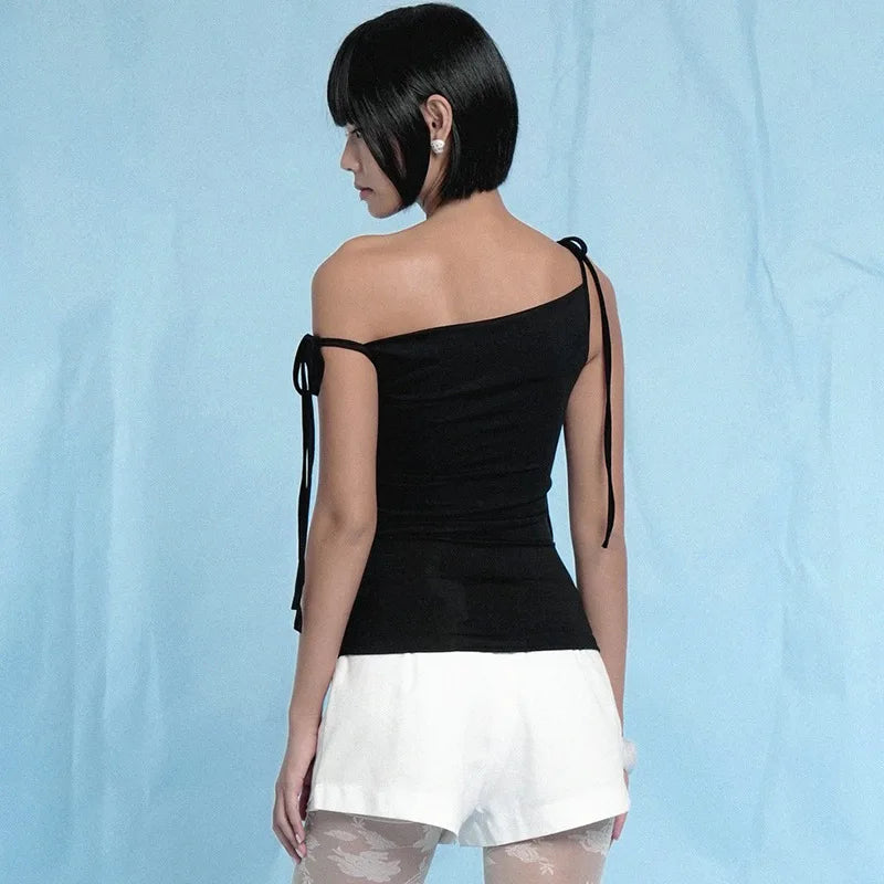 Tie Up String Cami Top