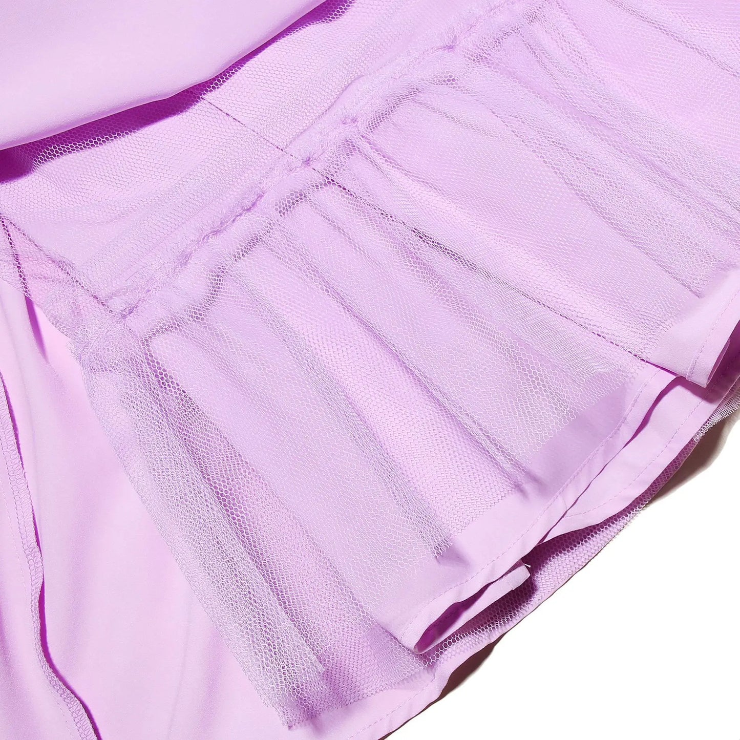 Lavender V-neck Strapless Mini Dress