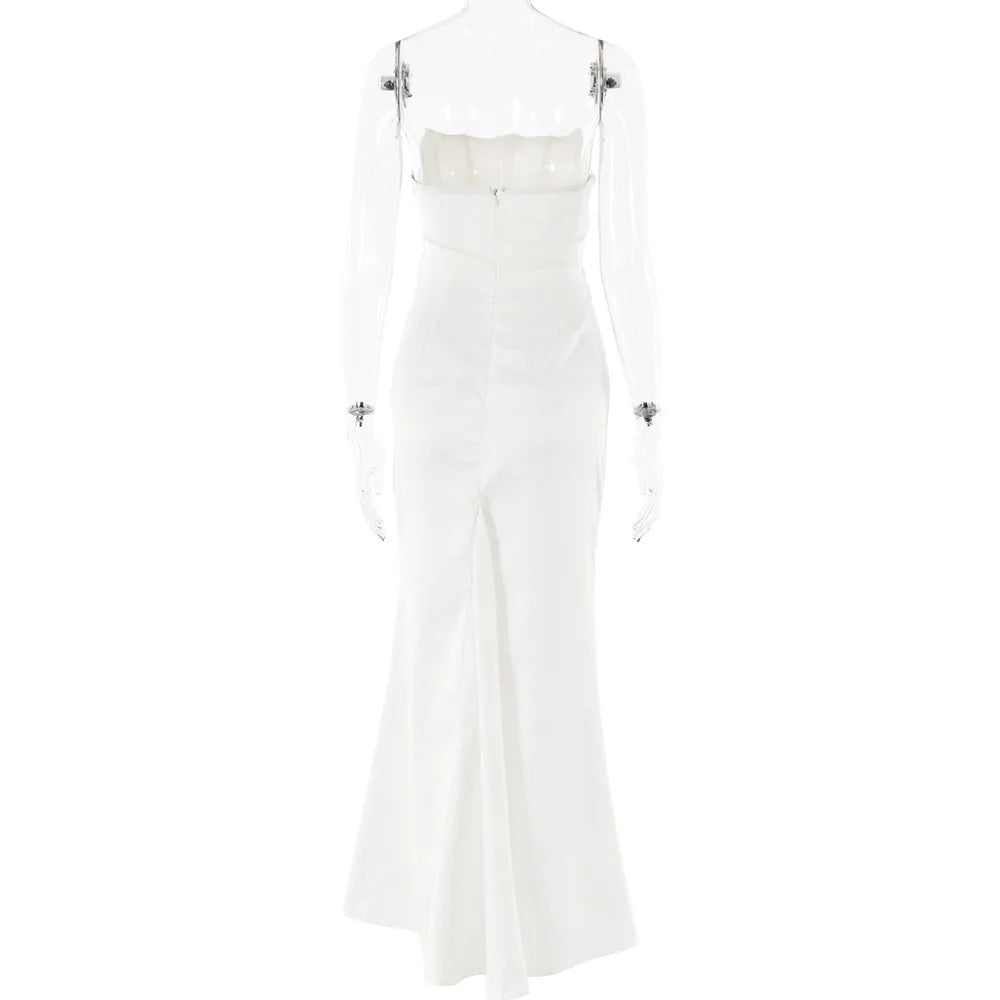 Satin Corset Maxi Dress