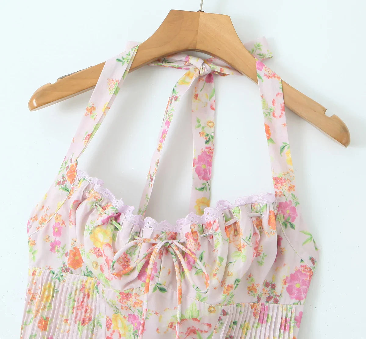 Halter Corset Midi Dress