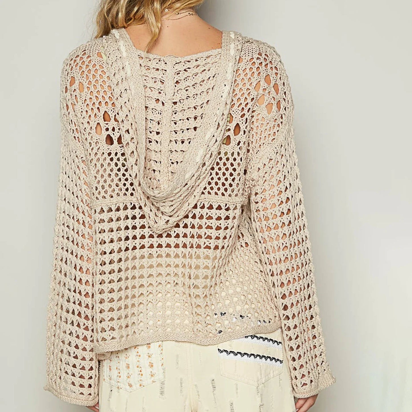 American Flag Crochet Sweater Top