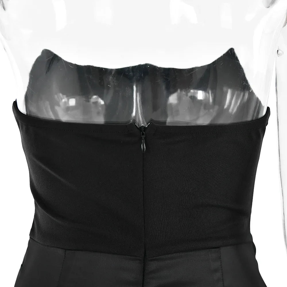 Satin Corset Maxi Dress